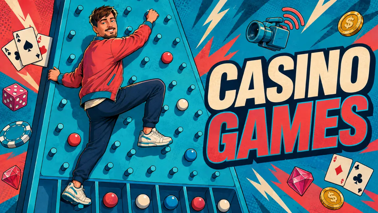 Slots Plinko and live tables in Mr Beast Casino games